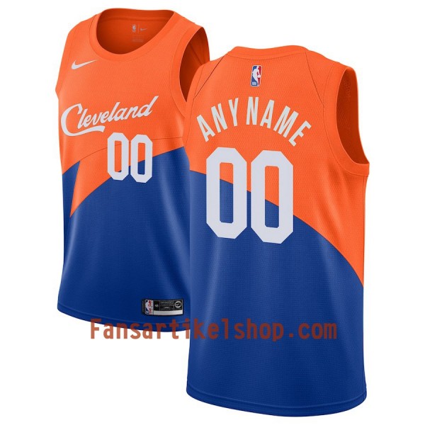 Cleveland Cavaliers Trikot Benutzerdefinierte 2018-19 Nike City Edition Blau Swingman - Herren